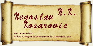 Negoslav Košarović vizit kartica